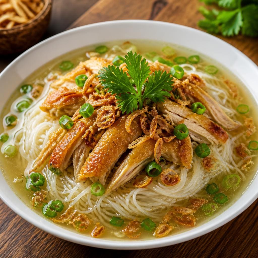 Bakmi Golek Bihun Sirem Ayam